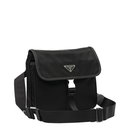 Re-Nylon and Saffiano Leather Shoulder Bag