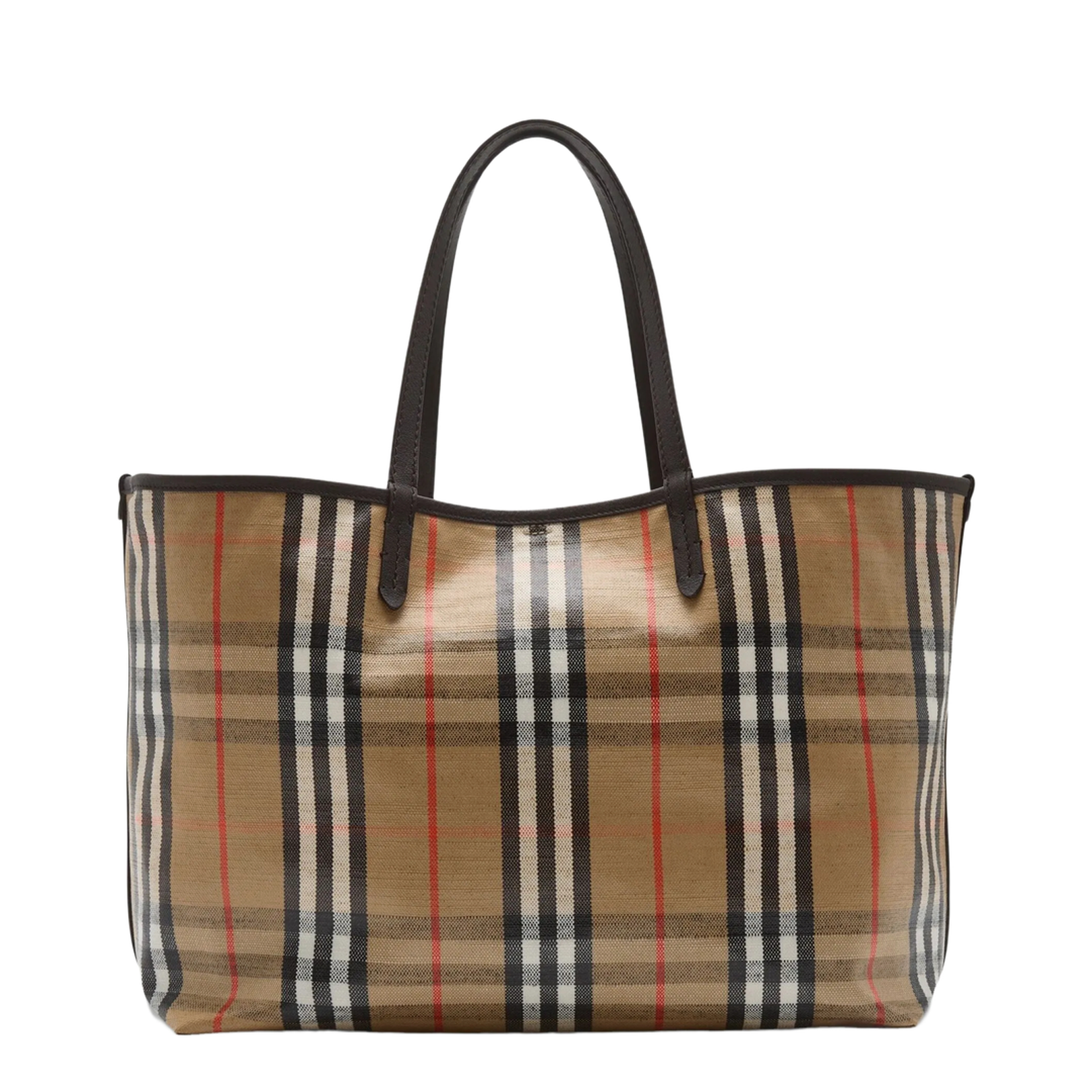 Highland Medium Checked Beige Crossbody