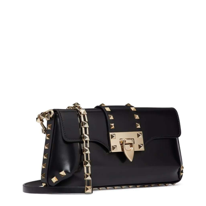 Garavani Rockstud Shoulder Bag in Brushed Leather