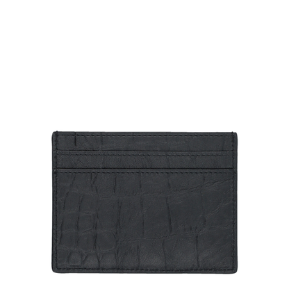 Card Case with Metal Logo