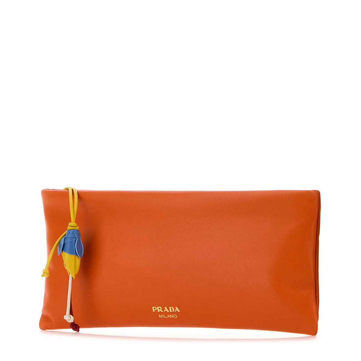 MAYFEYR - Prada - Orange Nappa Leather Pouch - 1MS0202G6ZF0049