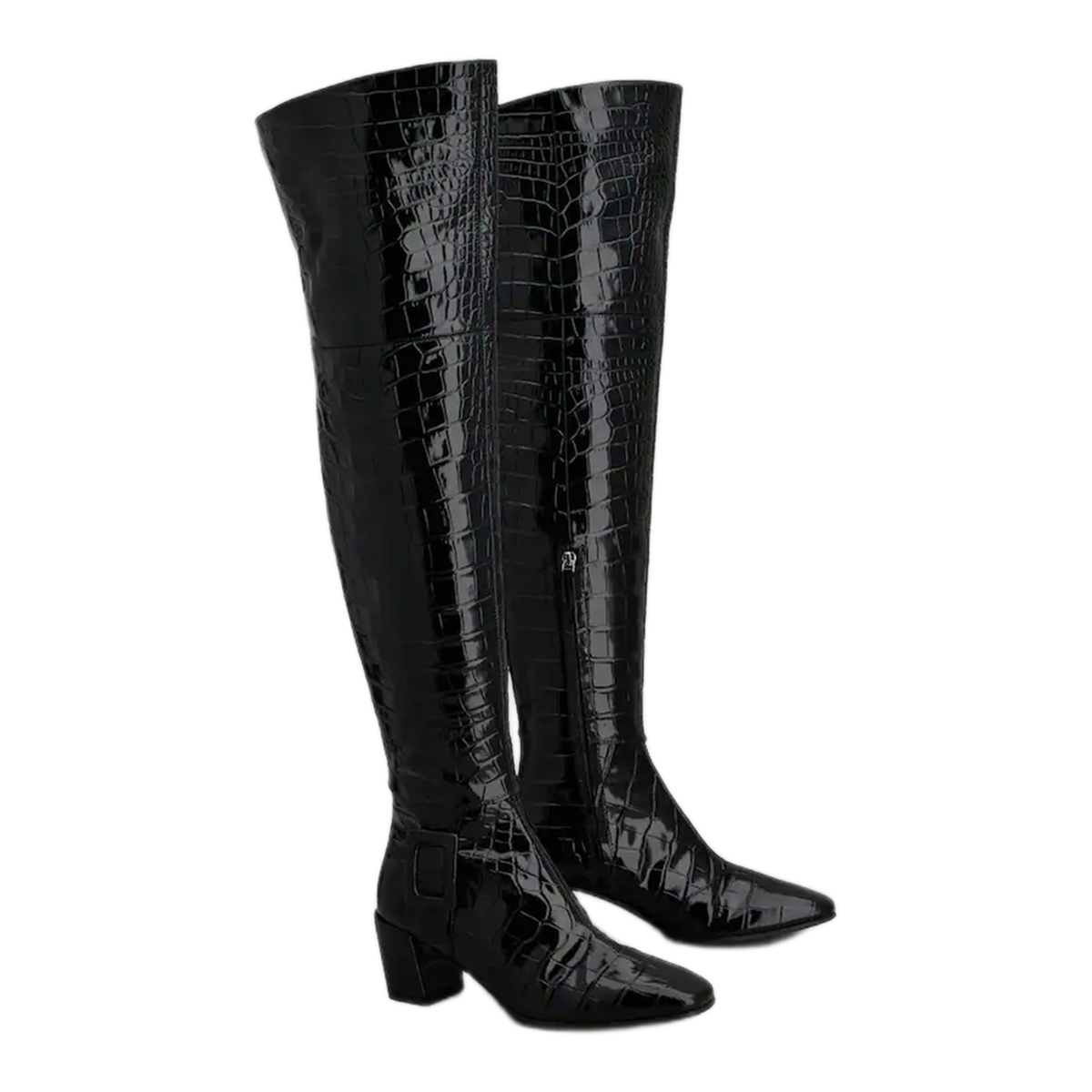 MAYFEYR - Roger Vivier - Choc Cuissard Leather Boots - RVW83746370VRCB999