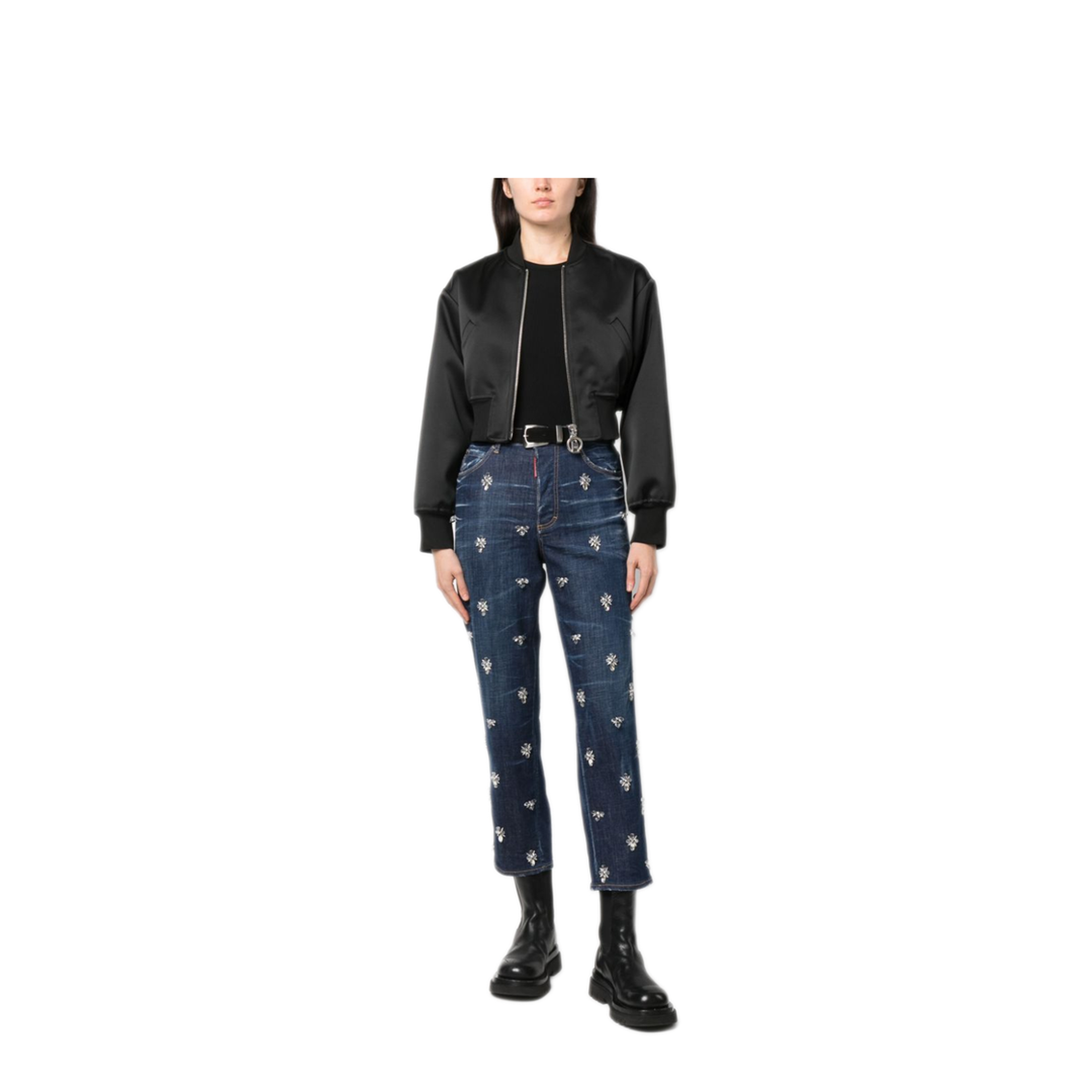 MAYFEYR - Dsquared2 - Crystal Flies High-Rise Jeans - S75LB0833S30342470