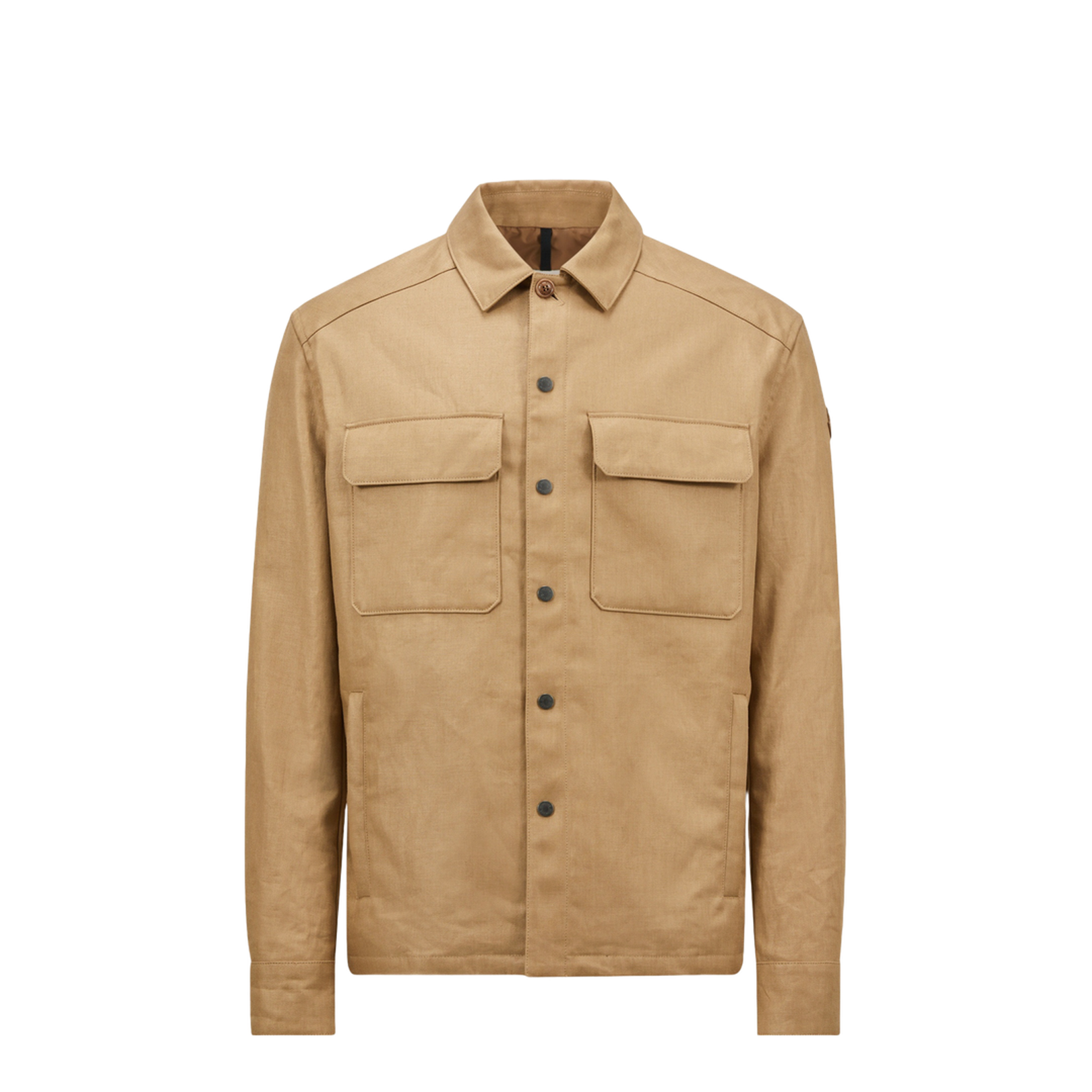 Brown Callaqui Linen Shirt Jacket
