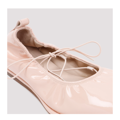 MAYFEYR - Simone Rocha - Heart Toe Lace-Up Ballerina - RMP150782POWDER