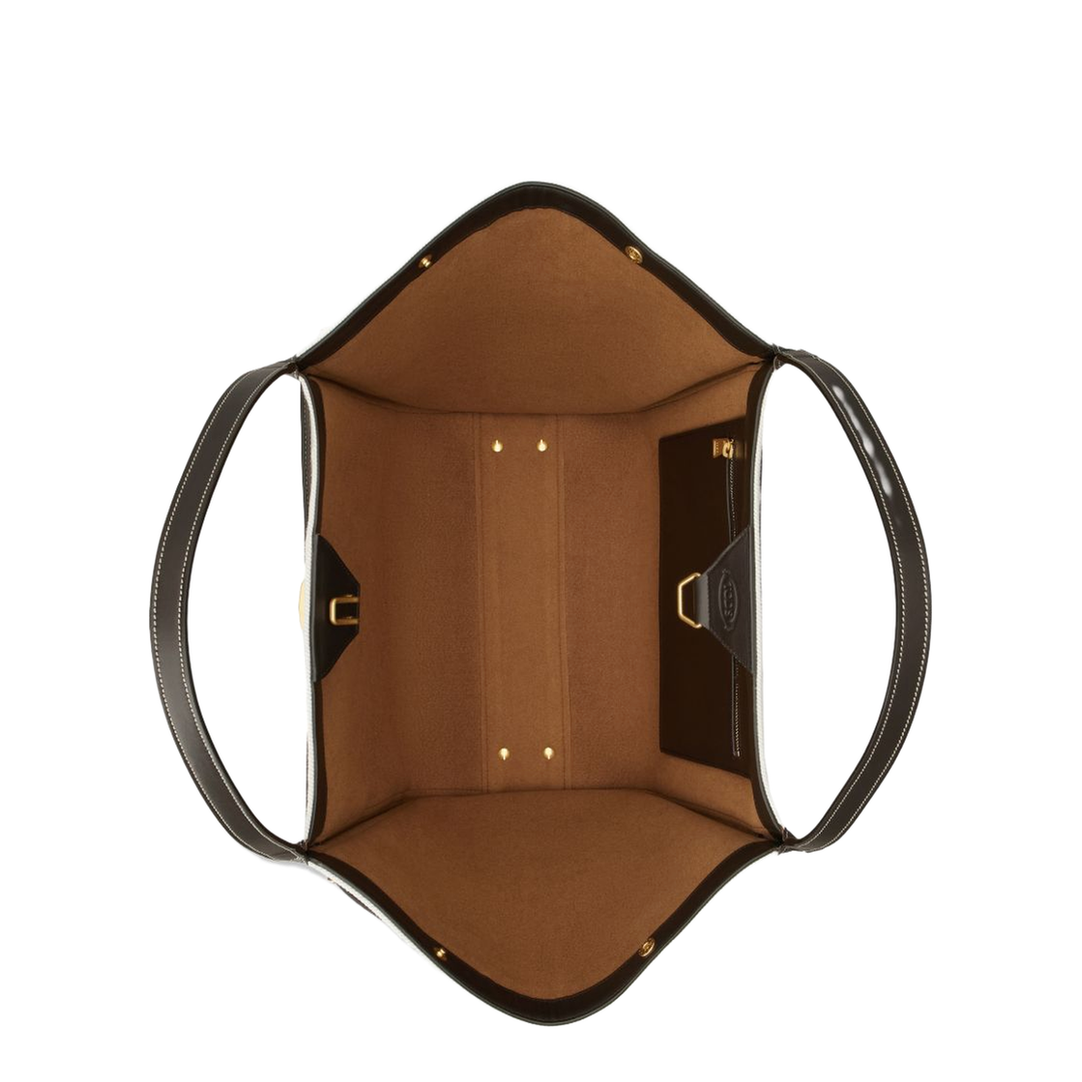 Shopping Bag in Canvas and Leather Medium