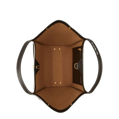 Shopping Bag in Canvas and Leather Medium