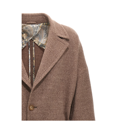 Men's Single Breasted Wool Coat