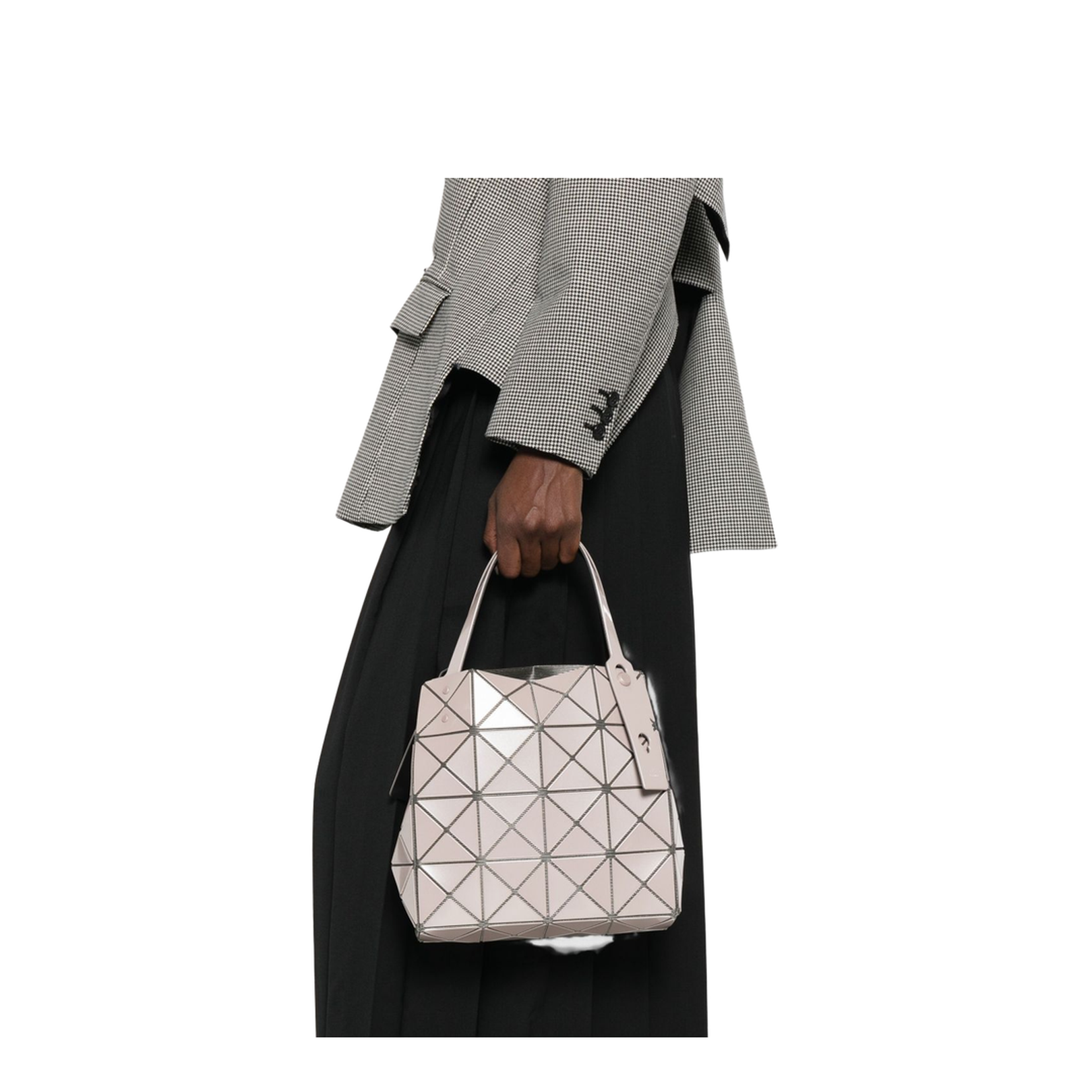 Open Top Hand Bag White Beige