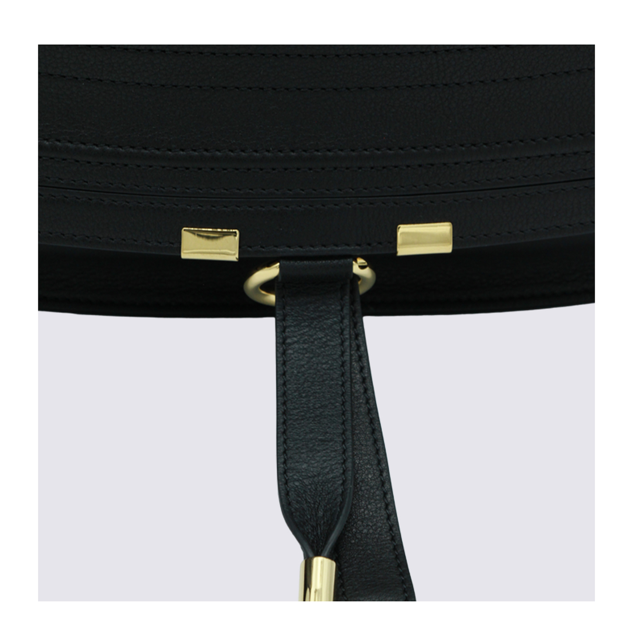 Marcie Small Calfskin Shoulder Bag - Black
