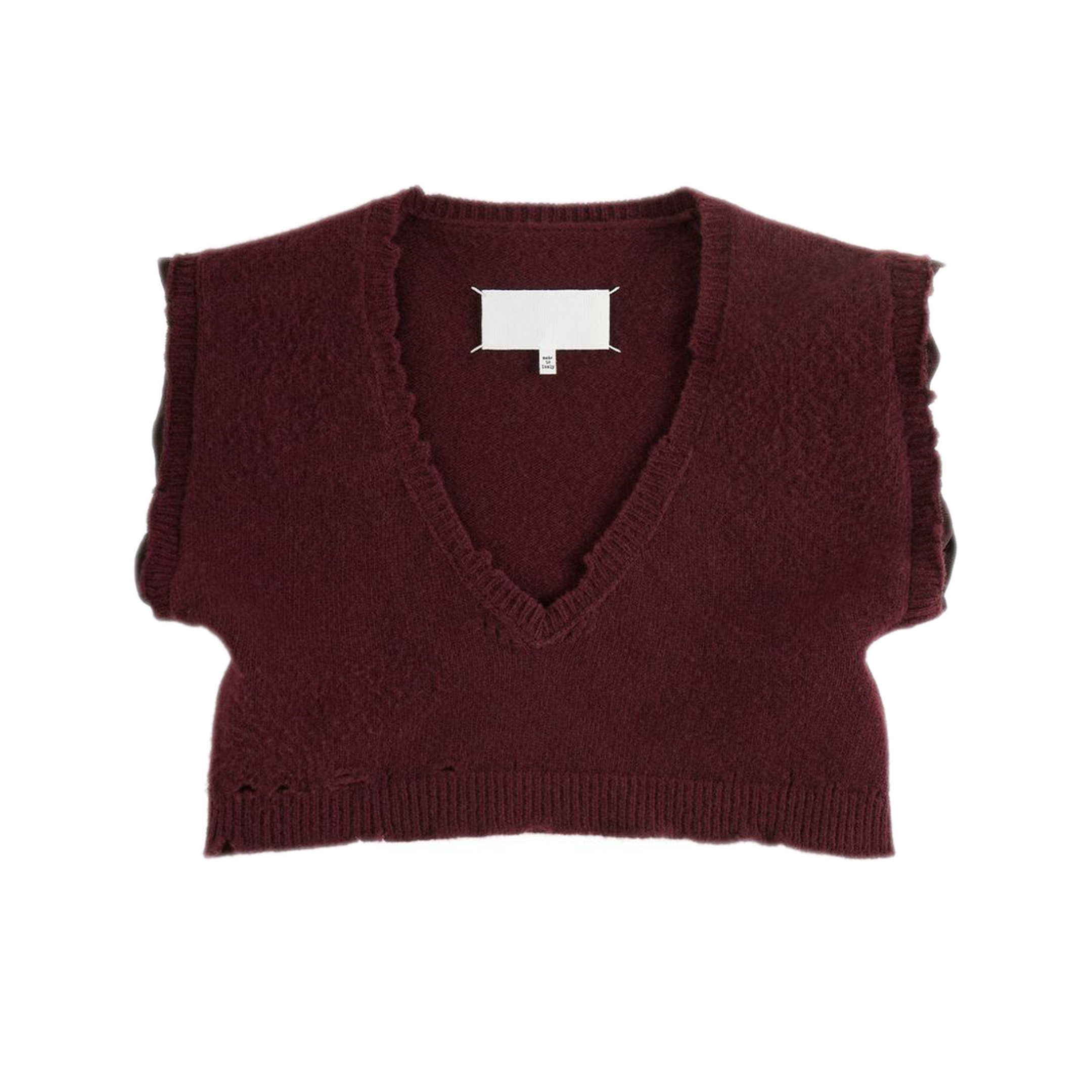 MAYFEYR - Maison Margiela - Bordeaux Wool Knitted Top - S29FB0112M13337211