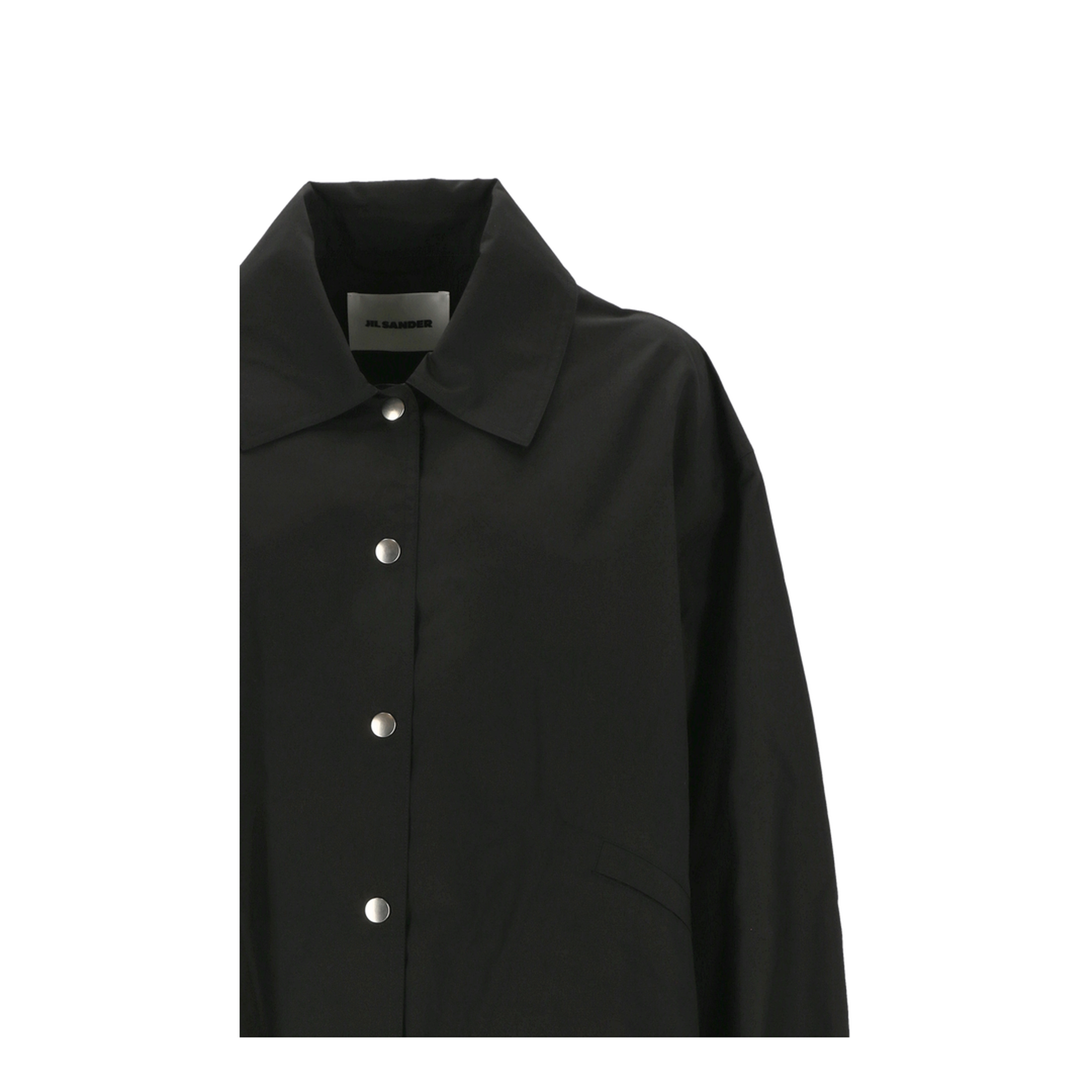 Single-breasted Logo Jacket - Black