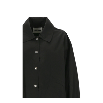 Single-breasted Logo Jacket - Black