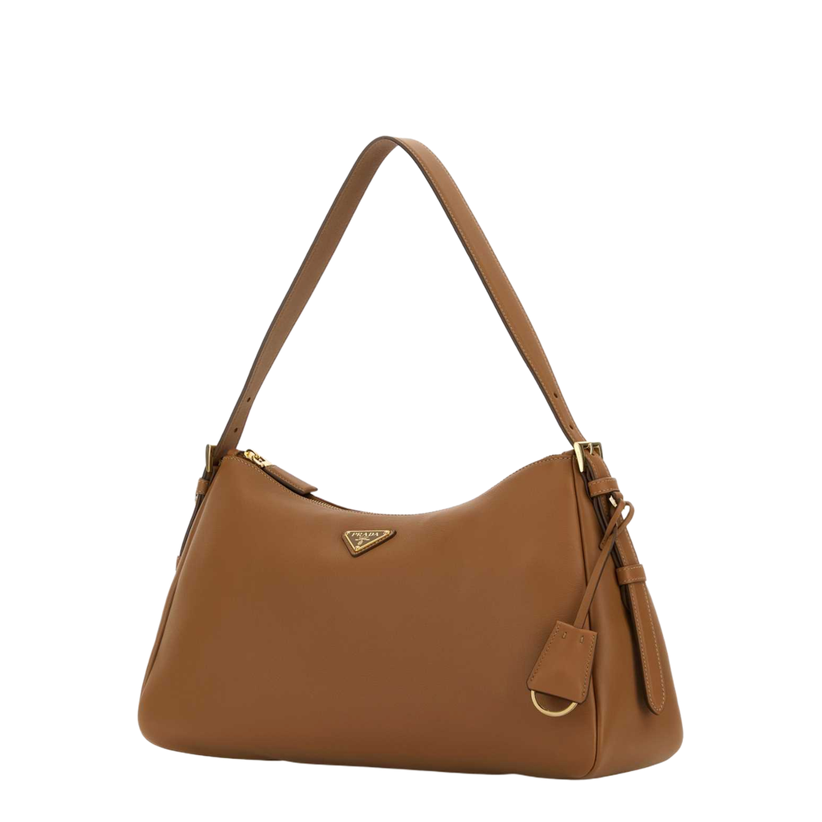 Caramel Leather Shoulder Bag