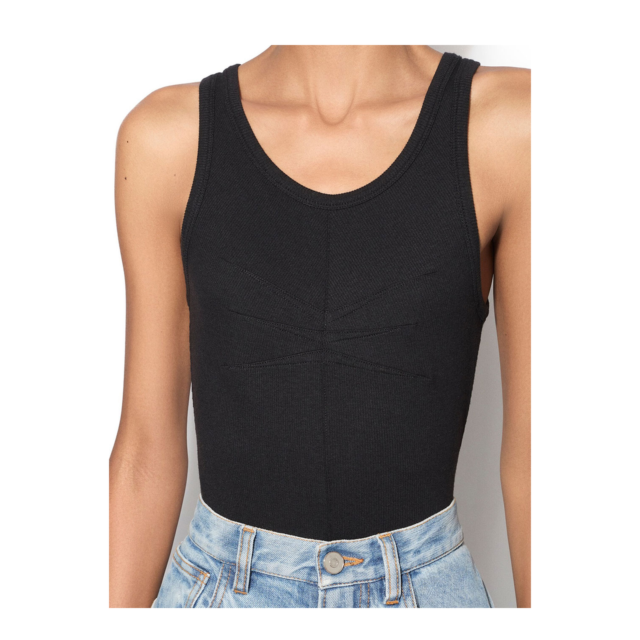 MAYFEYR - Alaia - Darts Cotton Tank Top - AA9H1389J085C