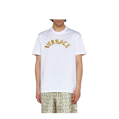 Logo Embroidery T-shirt In White