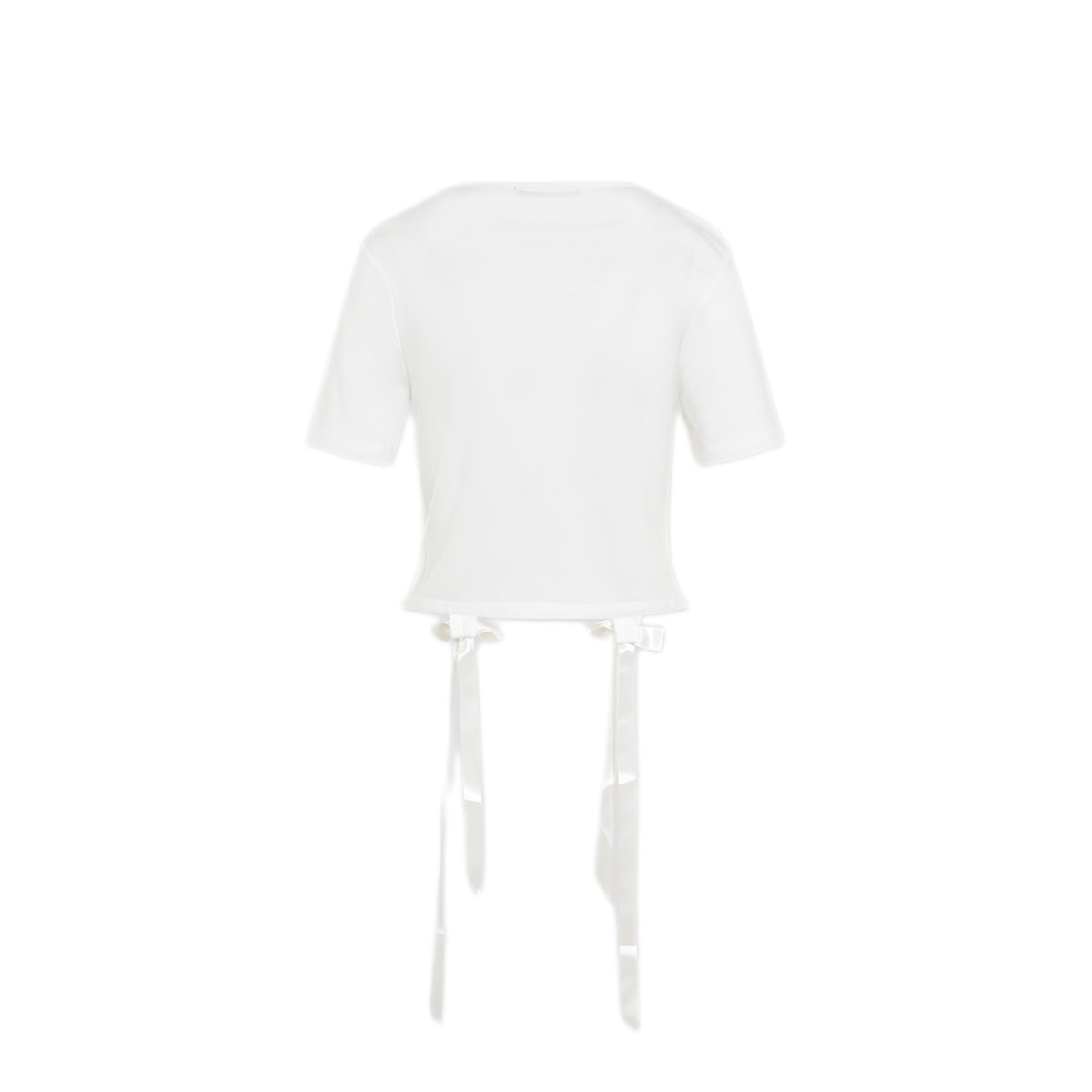 MAYFEYR - Simone Rocha - Easy T Shirt Bow Tails - 52230571IVORY
