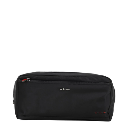 Sleek Black Wash Bag
