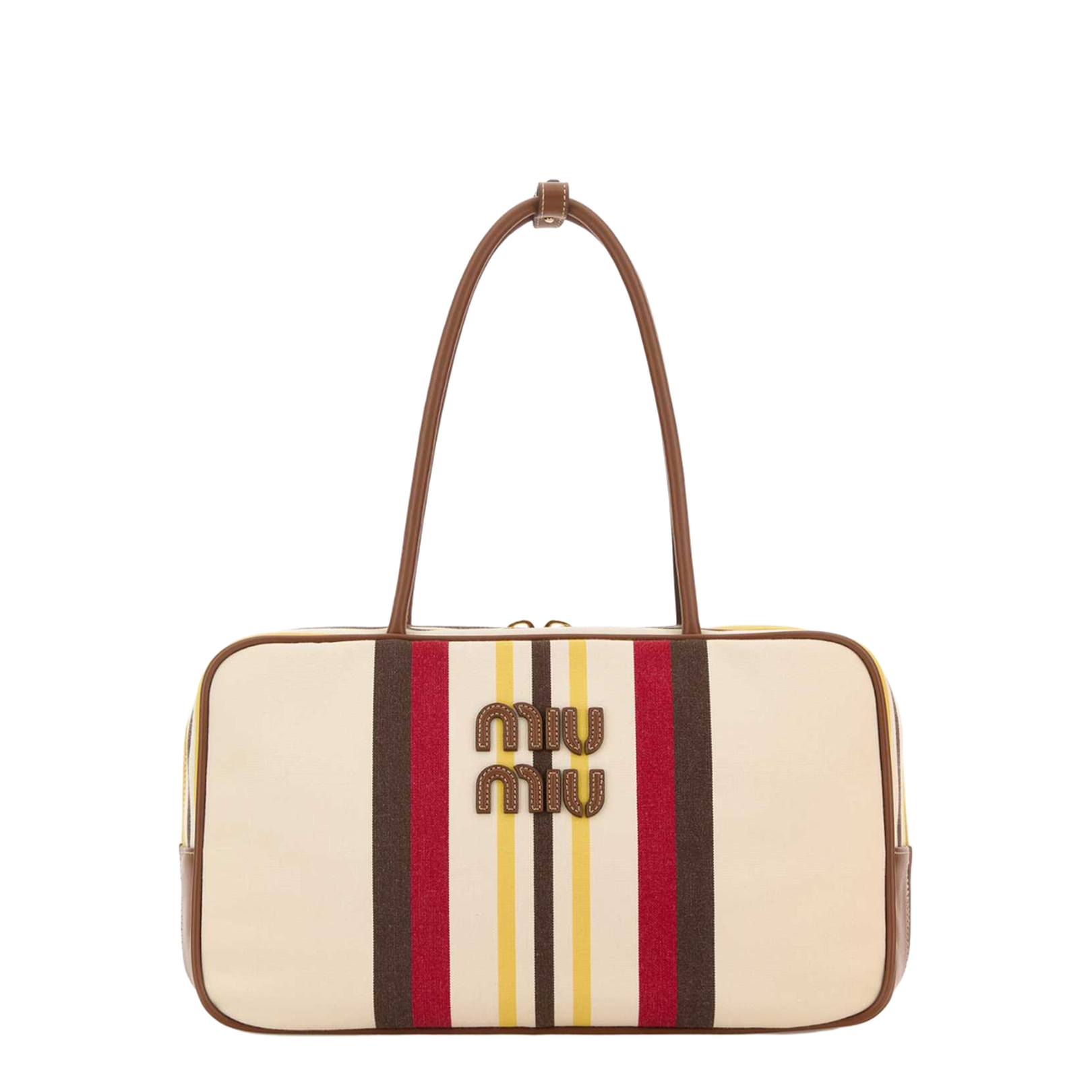 Embroidered Canvas Shoulder Bag