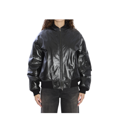 MAYFEYR - Salvatore Santoro - Leather Bomber Jacket - 49071BLACK