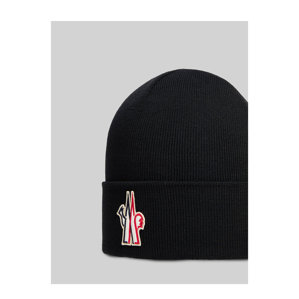 MAYFEYR - Moncler - Black Wool Beanie With Logo - L20973B0001309974999