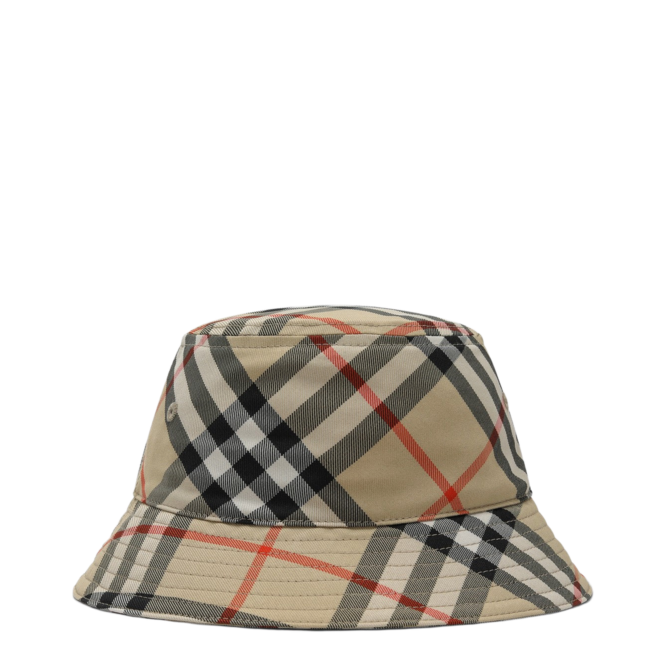 Fisherman's Hat with Check Pattern