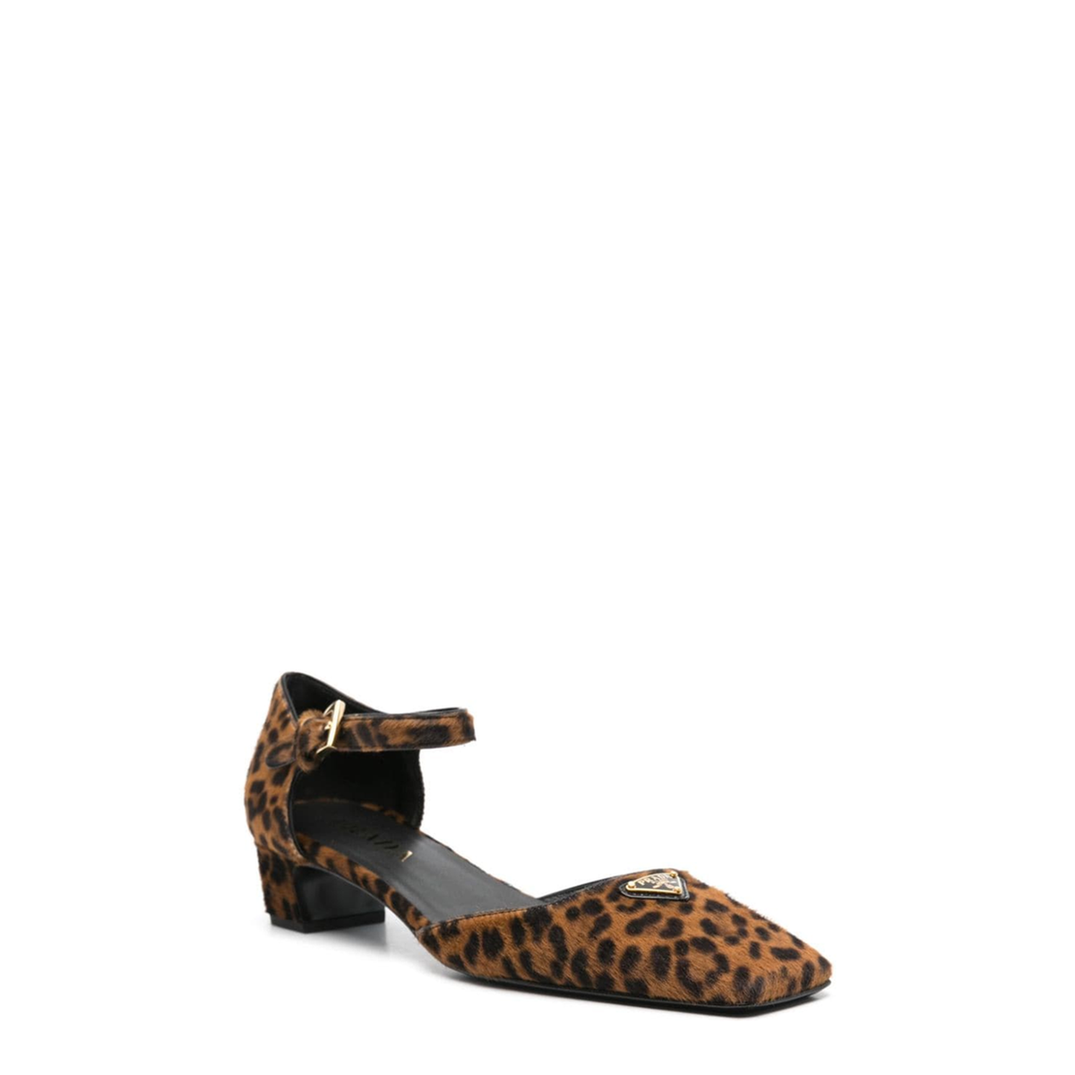 MAYFEYR - Prada - Leopard Print Ankle Strap Sandals - 1I601NF035XRYF0151