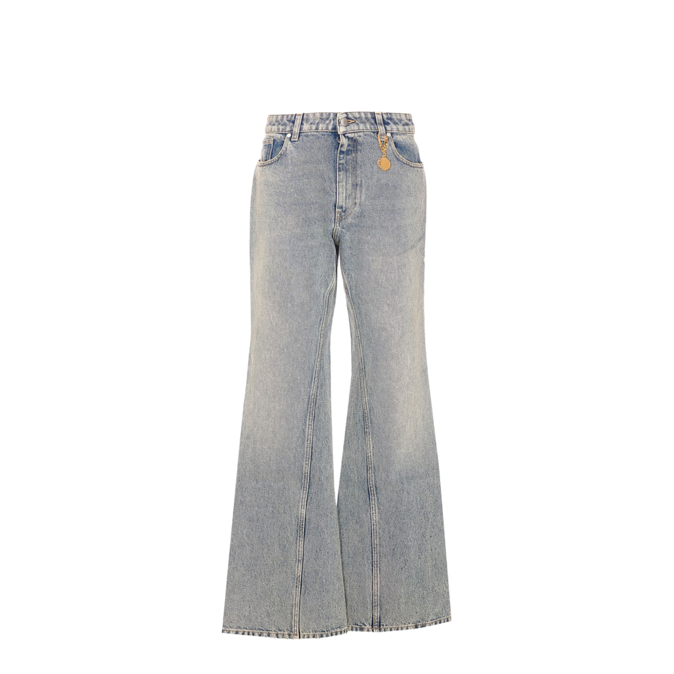 Mid Blue Vintage Wash Bootcut Jeans