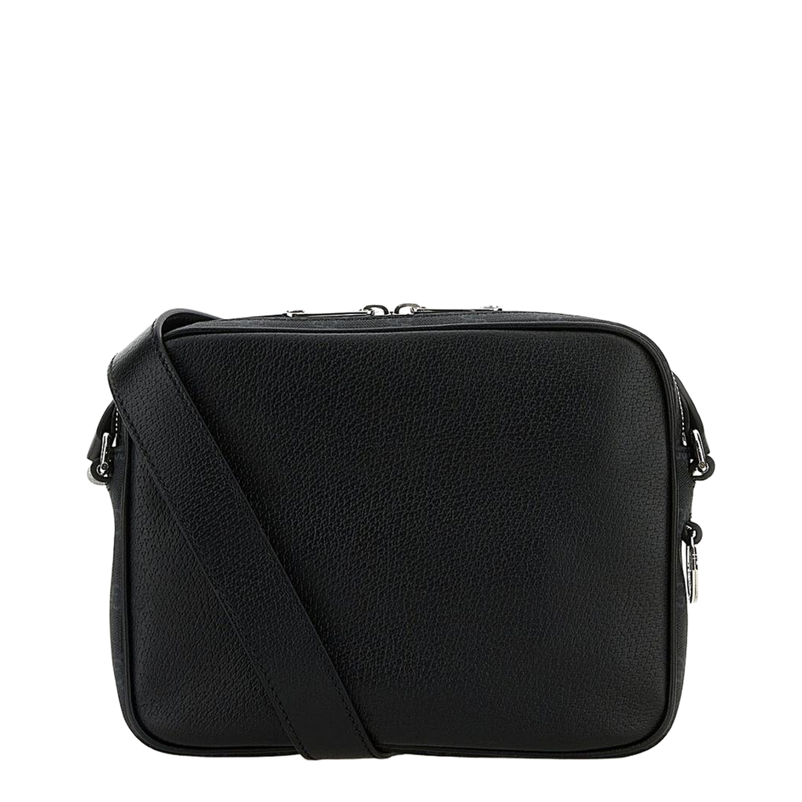 GG Supreme Small Crossbody Bag in Black Leather