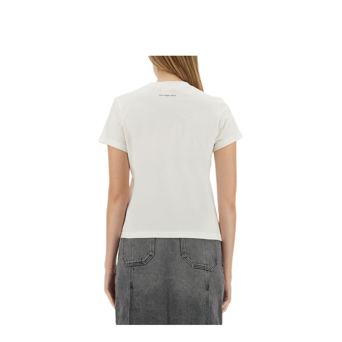 MAYFEYR - Courreges - T Shirt With Logo - 423JTS006JS01120001