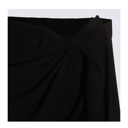 Draped Tailored Skirt