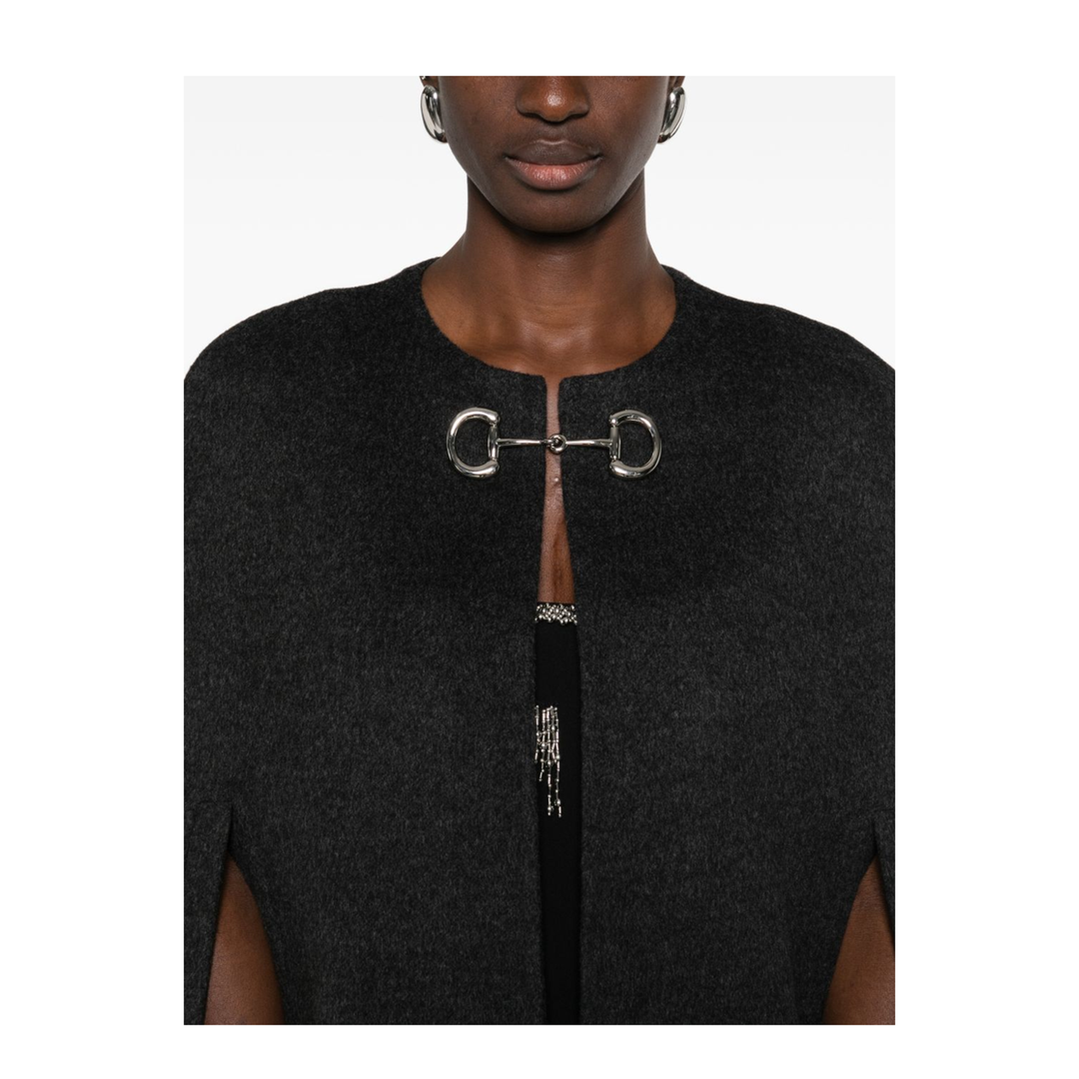 Wool and Silk Cape with Clamp