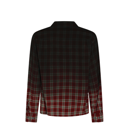 Red Gradient Check Shirt