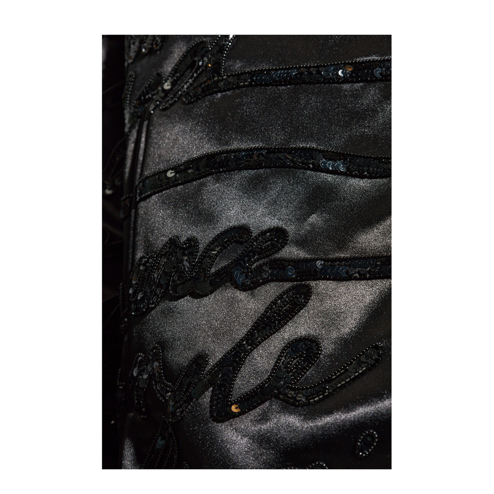 Bomber Jacket with Shimmering Appliqués