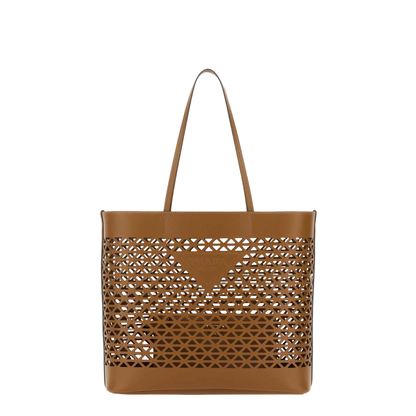 Caramel Leather Shopping Bag