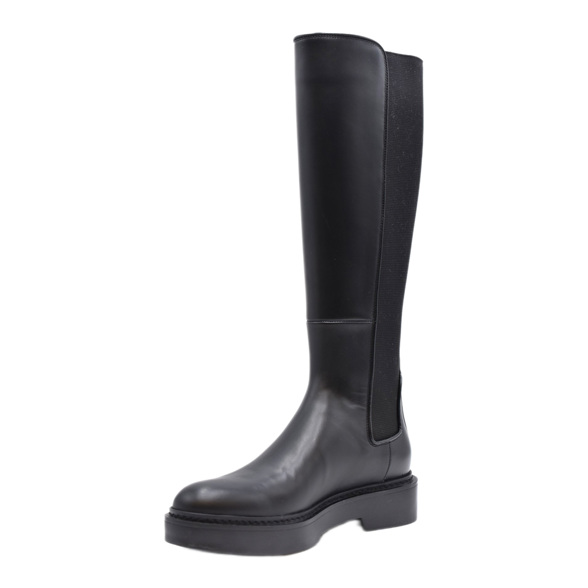 MAYFEYR - Santoni - Black Leather Boots - WSHW59512SMONUORN01