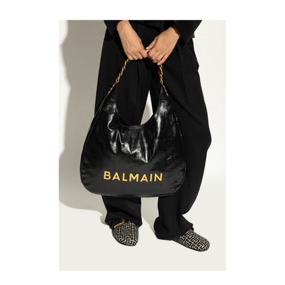 1945 Soft Hobo Crinkled Leather Tote Bag with Monogram