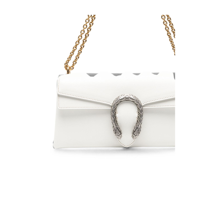 MAYFEYR - Gucci - Medium Shoulder Bag In White Leather - 874735AAGD59214
