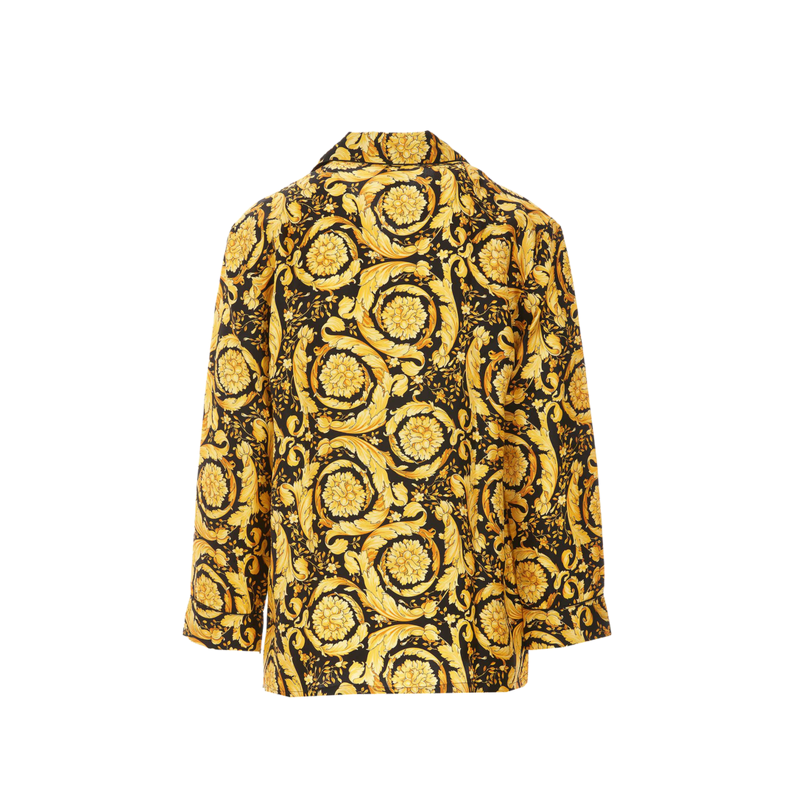 Barocco Logo Printed Silk Shirt