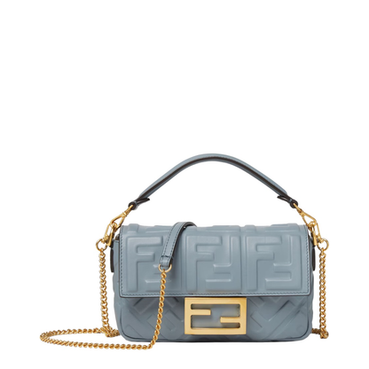 Crossbody Bag Leather Light Blue