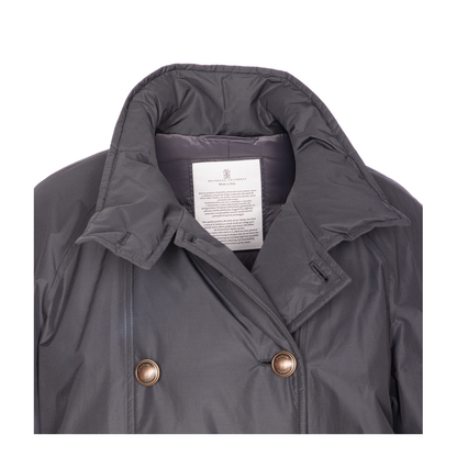 Double Breast Down Jacket - Grey