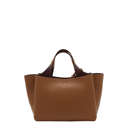 T Timeless Mini Calfskin Top-Handle Bag - Kenya Bordeaux