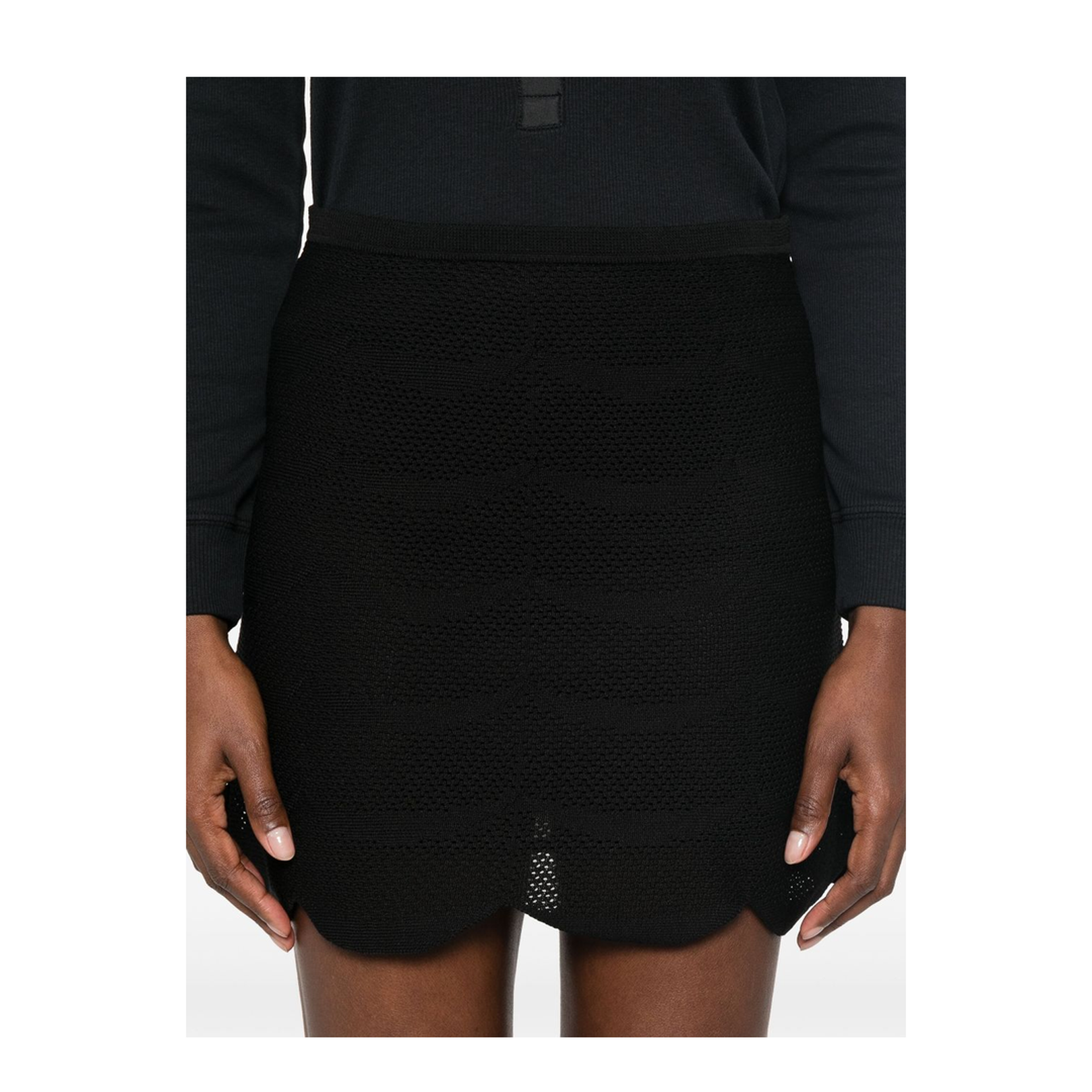 Silk and Cotton Mini Skirt