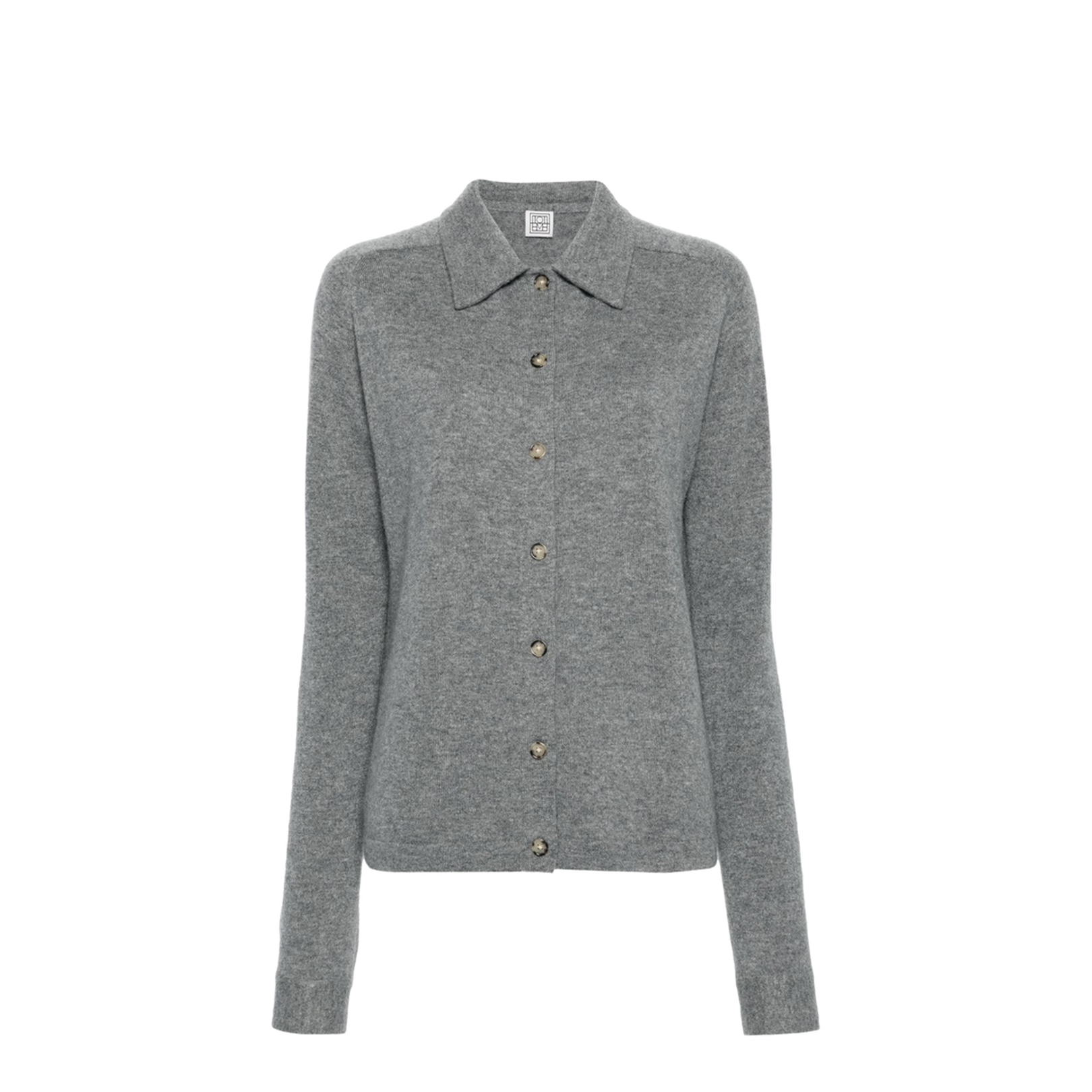Raglan Sleeve Cashmere Shirt - Grey Melange