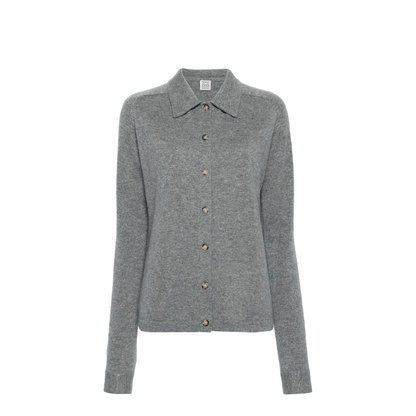 Raglan Sleeve Cashmere Shirt - Grey Melange