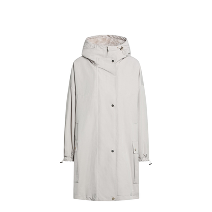 MAYFEYR -  - Light Beige Cotton Blend Parka - GAILCO001