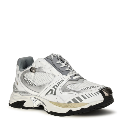 MAYFEYR - Versace - Icaro Sneakers In Fabric Mesh And Leather - 10261881A19106