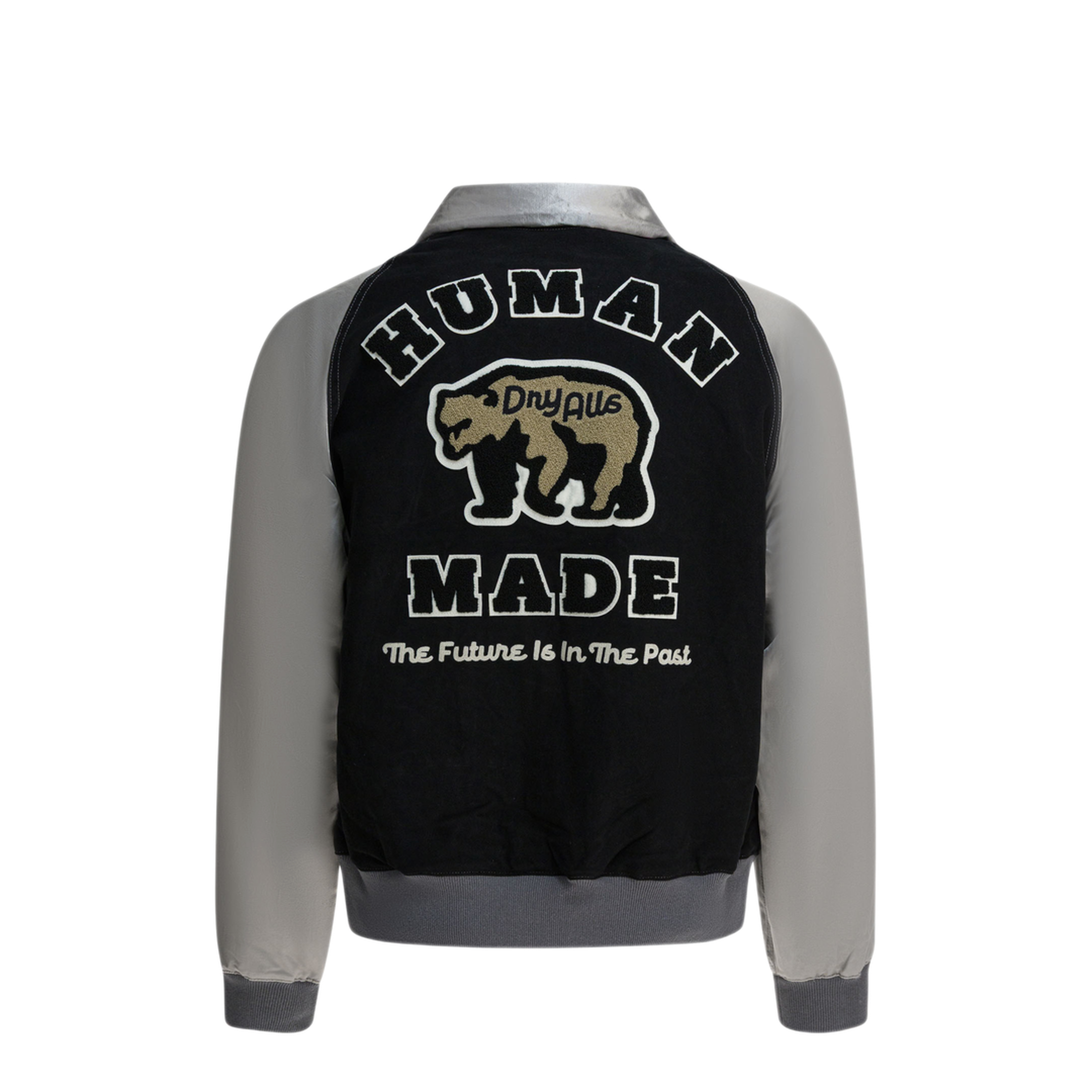 MAYFEYR - Human Made - Satin Varsity Bomber Jacket - HM30JK012BLACK