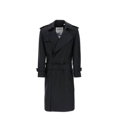 Burberry double-breasted silk twill trench coat