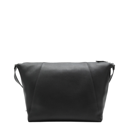 Black Large Leather Shoulder Bag